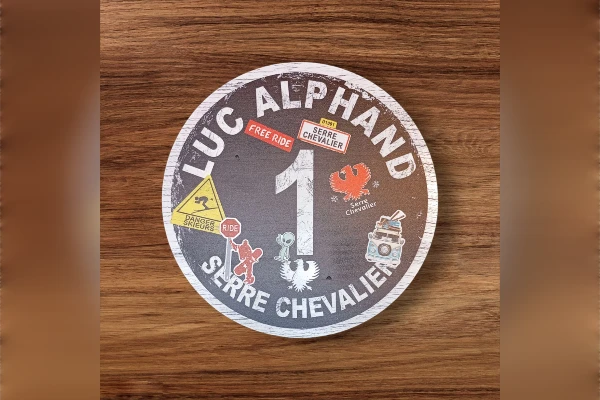 Rond de piste 20cm Luc Alphand avec Stickers