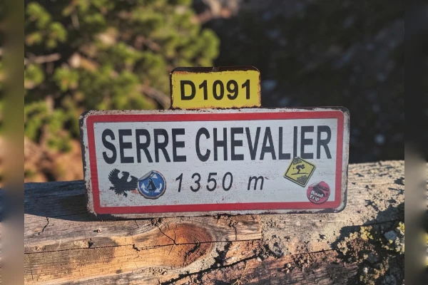 Panneau de ville Hiver