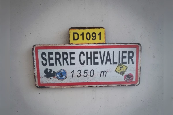 Panneau de ville Hiver